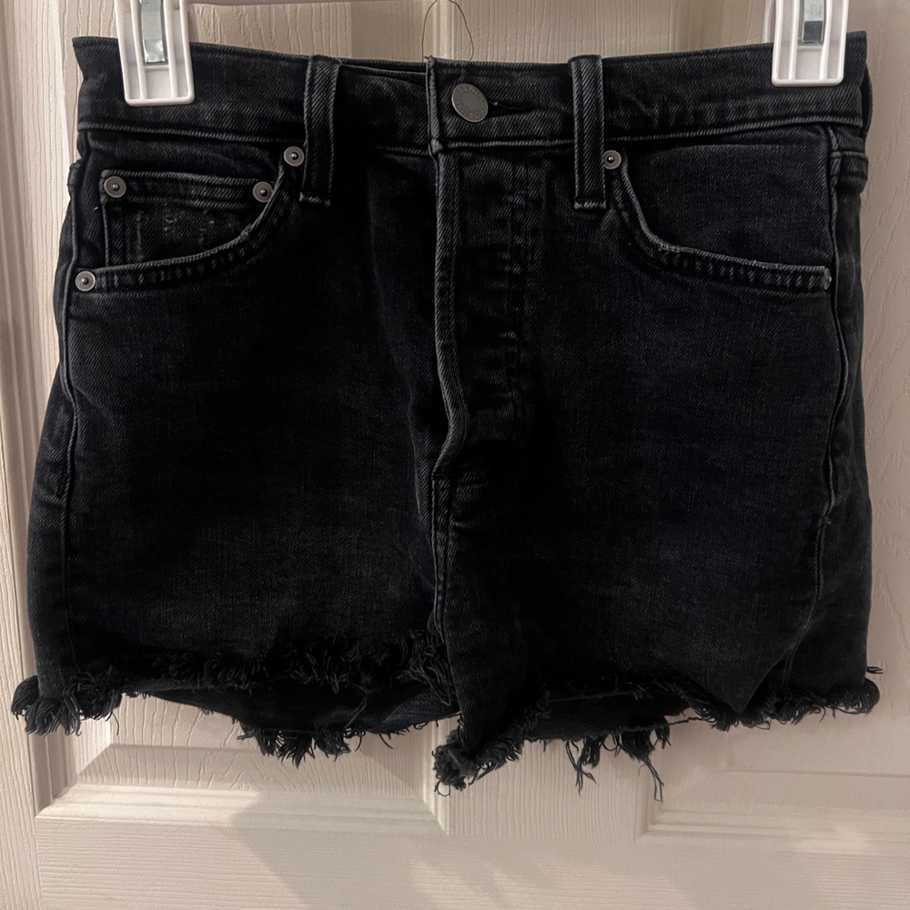 Denim Forum Black Jean Shorts